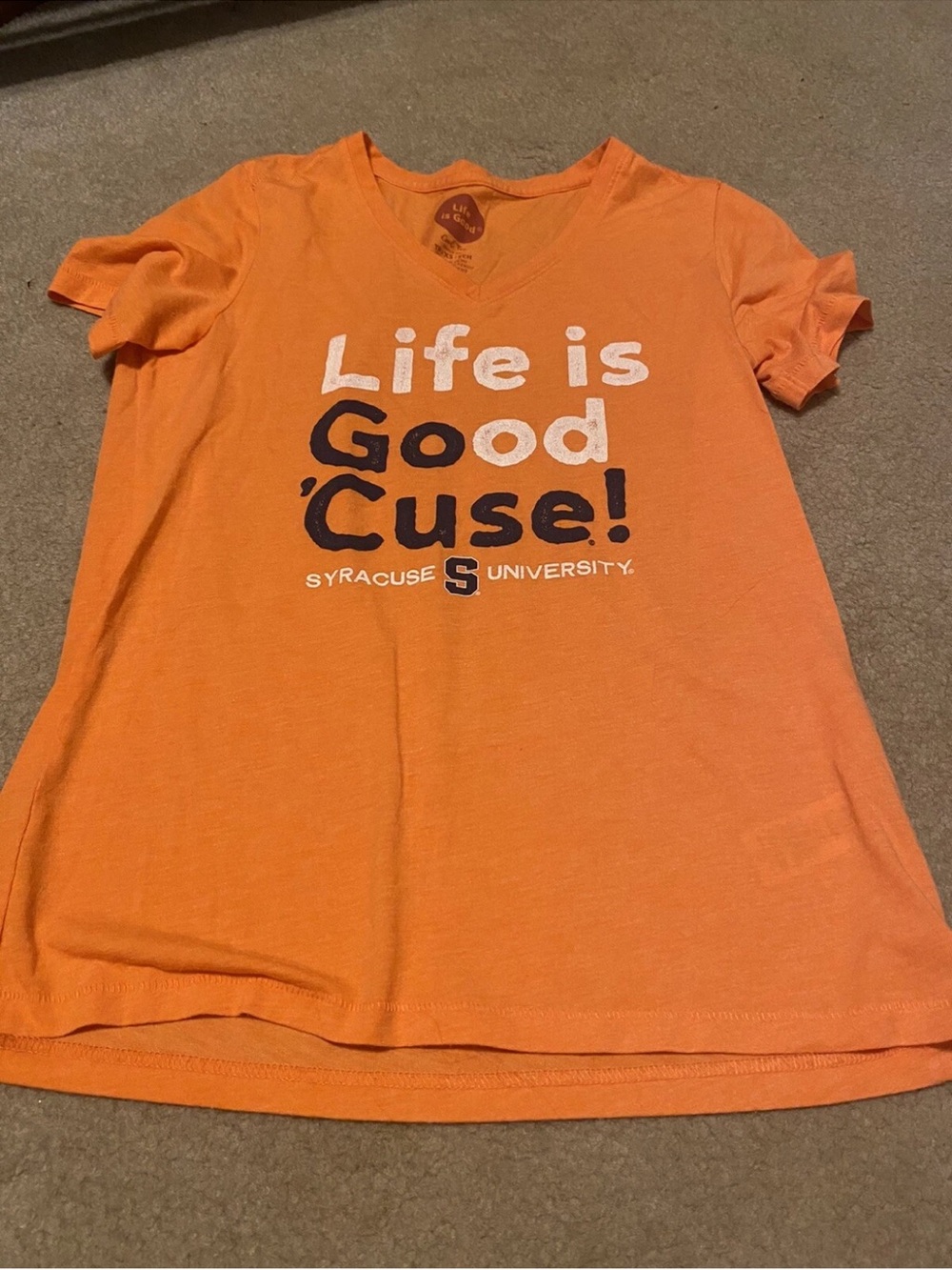 Life Is Good XS Syracuse university Shirt
